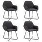 Dining Chair Set of 4 Black