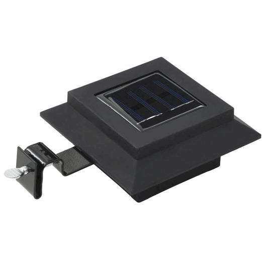 vidaXL Outdoor Solar Lamps 12 pcs LED Square 4.7" Black 7136