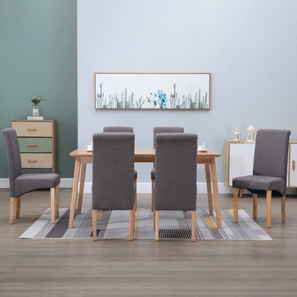 vidaXL Dining Chairs 6 pcs Taupe Fabric, 277279