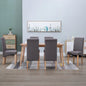 vidaXL Dining Chairs 6 pcs Taupe Fabric, 277279