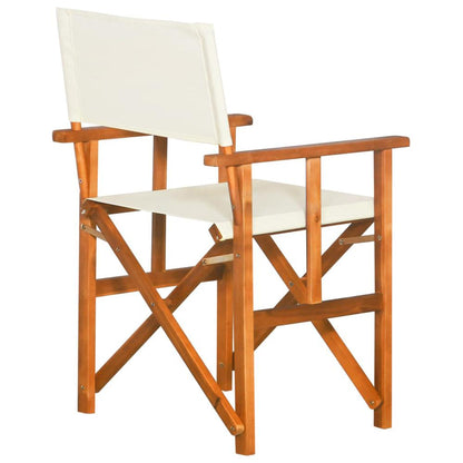 Director Chair Set of 2 Brown and cream