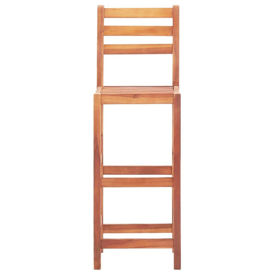 vidaXL Bar Stools 2 pcs Solid Acacia Wood, 46314