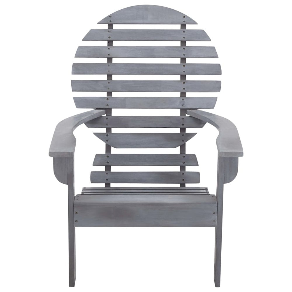 Garden Chair Gray Solid acacia wood Light, easy to move