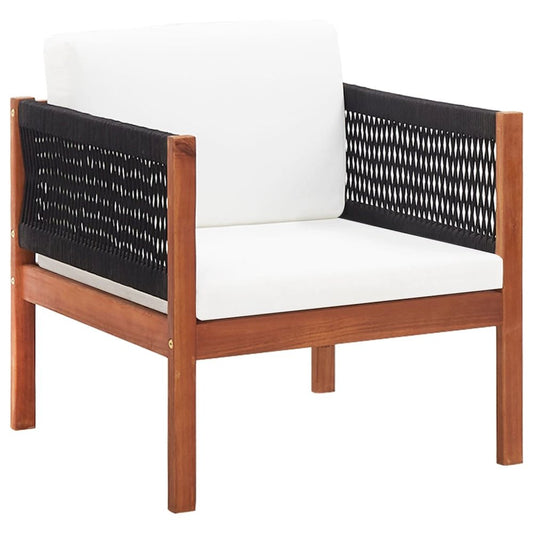 Garden Chair Natural wood color, black
