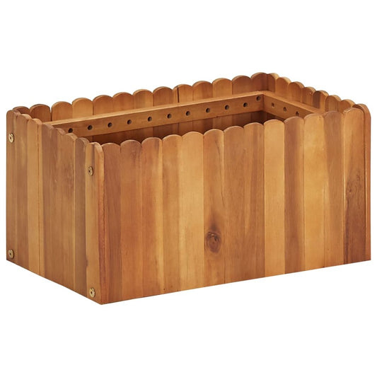 vidaXL Garden Raised Bed 19.6"x11.8"x9.8" Solid Acacia Wood, 45917