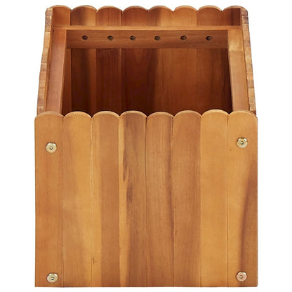 vidaXL Garden Raised Bed 19.6"x11.8"x9.8" Solid Acacia Wood, 45917
