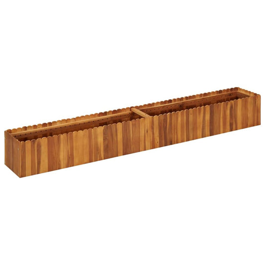 vidaXL Garden Raised Bed 78.7"x11.8"x9.8" Solid Acacia Wood, 45920