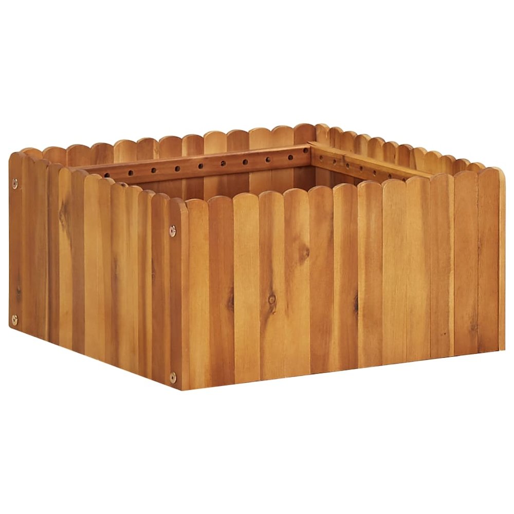 vidaXL Garden Raised Bed 19.6"x19.6"x9.8" Solid Acacia Wood, 45921