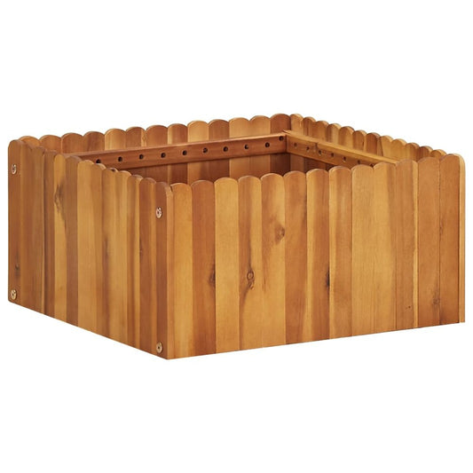 vidaXL Garden Raised Bed 19.6"x19.6"x9.8" Solid Acacia Wood, 45921