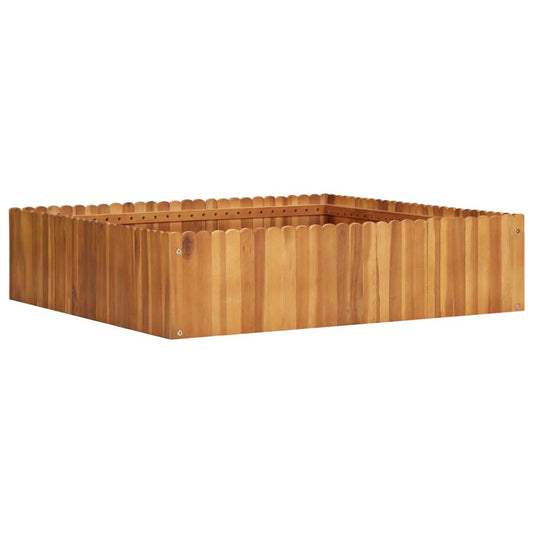 vidaXL Garden Raised Bed 39.3"x39.3"x9.8" Solid Acacia Wood, 45922