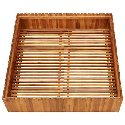 vidaXL Garden Raised Bed 39.3"x39.3"x9.8" Solid Acacia Wood, 45922