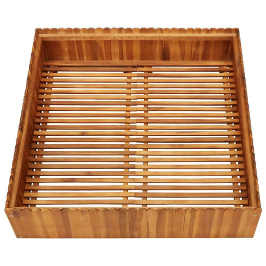 vidaXL Garden Raised Bed 39.3"x39.3"x9.8" Solid Acacia Wood, 45922