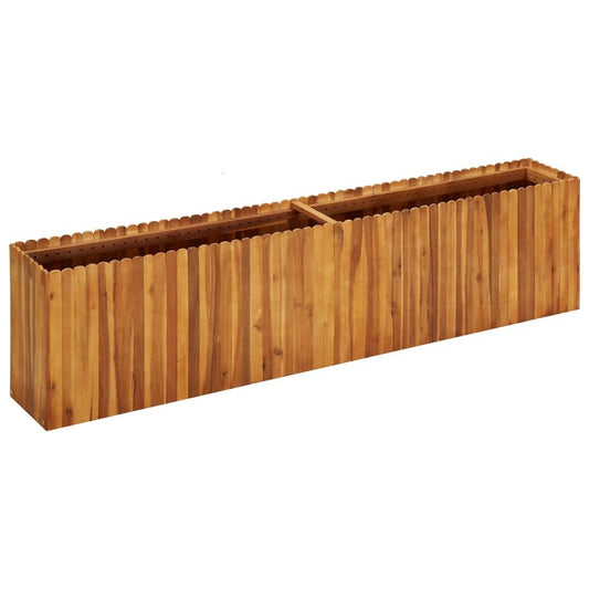 vidaXL Garden Raised Bed 78.7"x11.8"x19.6" Solid Acacia Wood, 45926