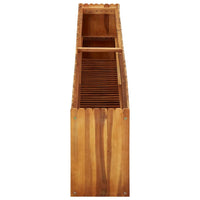 vidaXL Garden Raised Bed 78.7"x11.8"x19.6" Solid Acacia Wood, 45926