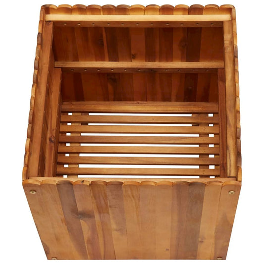 vidaXL Garden Raised Bed 19.6"x19.6"x19.6" Solid Acacia Wood, 45927