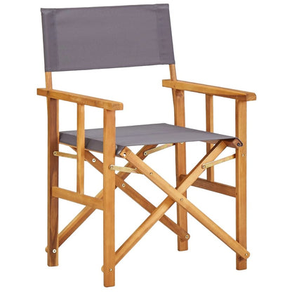 Director Chair Set of 2 Brown and dark grey