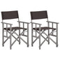 Director Chair Set of 2 Grey wash and black