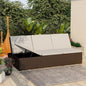 Sun Bed Brown and cream white