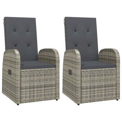 Armchair Set of 2 Grey, Dark grey