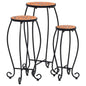 vidaXL Mosaic Tables 3 pcs Terracotta Ceramic, 46701