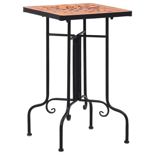 vidaXL Mosaic Side Table Terracotta Ceramic, 46709