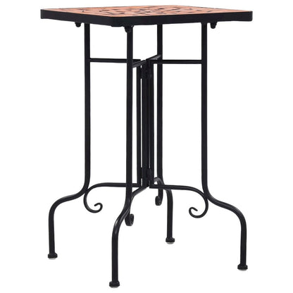 vidaXL Mosaic Side Table Terracotta Ceramic, 46709