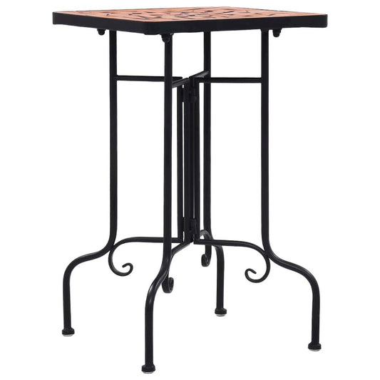 vidaXL Mosaic Side Table Terracotta Ceramic, 46709