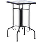 vidaXL Mosaic Side Table Blue and White Ceramic, 46710