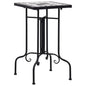 vidaXL Mosaic Side Table Black and White Ceramic, 46711