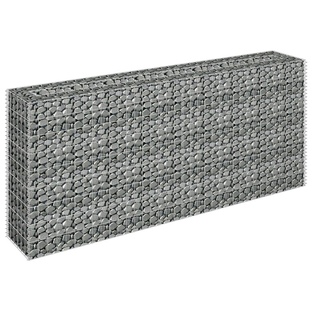 vidaXL Gabion Raised Bed Galvanized Steel 70.9"x11.8"x35.4", 145635