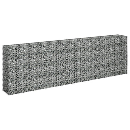 vidaXL Gabion Raised Bed Galvanized Steel 106.3"x11.8"x35.4", 145639