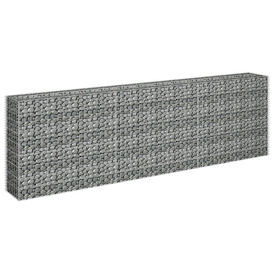 vidaXL Gabion Raised Bed Galvanized Steel 106.3"x11.8"x35.4", 145639