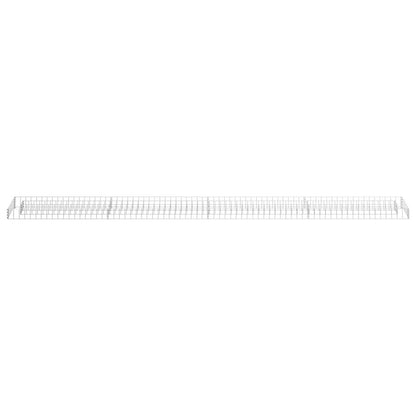 vidaXL Gabion Raised Bed Galvanized Steel 141.7"x11.8"x3.9"