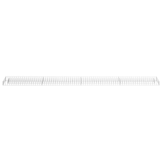 vidaXL Gabion Raised Bed Galvanized Steel 141.7"x11.8"x3.9"