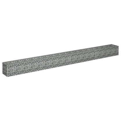 vidaXL Gabion Raised Bed Galvanized Steel 141.7"x11.8"x11.8", 145641