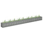 vidaXL Gabion Raised Bed Galvanized Steel 141.7"x11.8"x11.8", 145641