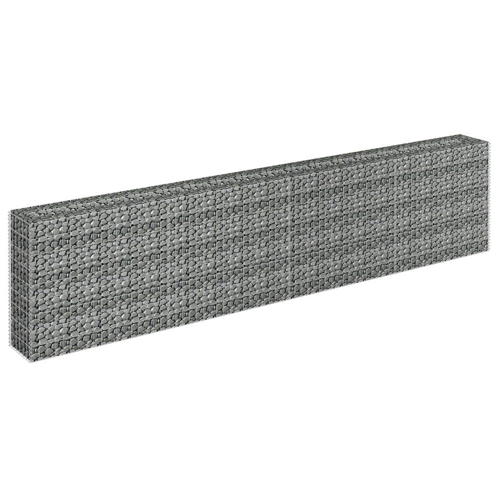 vidaXL Gabion Raised Bed Galvanized Steel 141.7"x11.8"x35.4", 145643