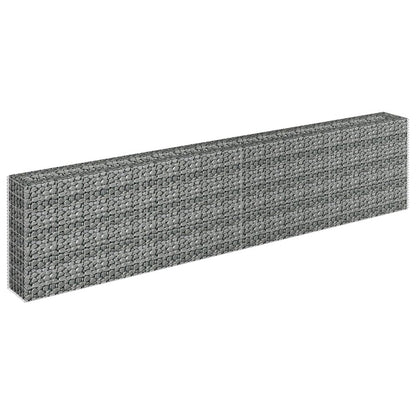 vidaXL Gabion Raised Bed Galvanized Steel 141.7"x11.8"x35.4", 145643