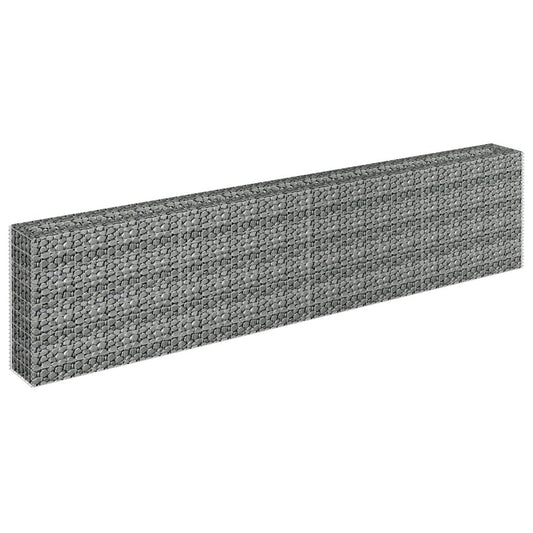 vidaXL Gabion Raised Bed Galvanized Steel 141.7"x11.8"x35.4", 145643