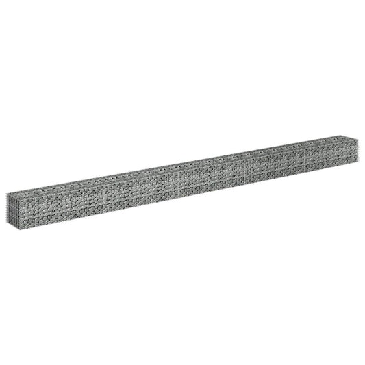 vidaXL Gabion Raised Bed Galvanized Steel 177.2"x11.8"x11.8", 145645