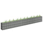 vidaXL Gabion Raised Bed Galvanized Steel 177.2"x11.8"x23.6", 145646