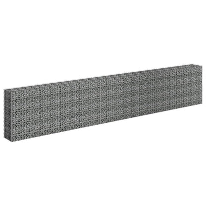 vidaXL Gabion Raised Bed Galvanized Steel 177.2"x11.8"x35.4", 145647