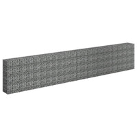 vidaXL Gabion Raised Bed Galvanized Steel 177.2"x11.8"x35.4", 145647