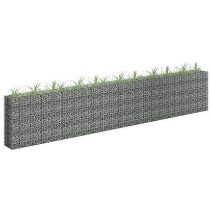 vidaXL Gabion Raised Bed Galvanized Steel 177.2"x11.8"x35.4", 145647