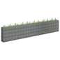 vidaXL Gabion Raised Bed Galvanized Steel 177.2"x11.8"x35.4", 145647