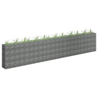vidaXL Gabion Raised Bed Galvanized Steel 177.2"x11.8"x35.4", 145647