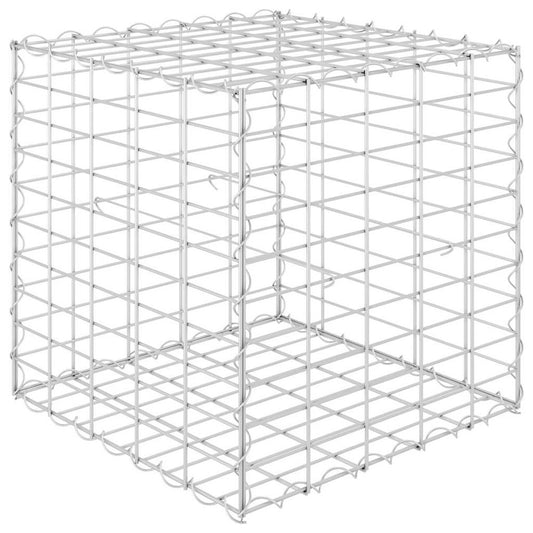 vidaXL Cube Gabion Raised Bed Steel Wire 19.7"x19.7"x19.7", 145650