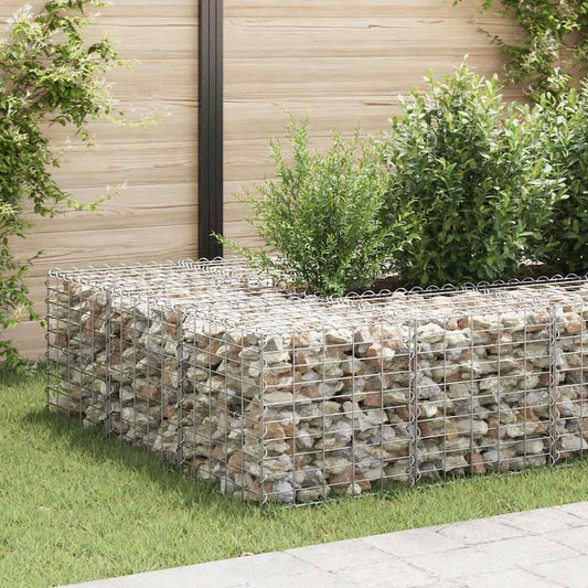 vidaXL Cube Gabion Raised Bed Steel Wire 19.7"x19.7"x19.7", 145650