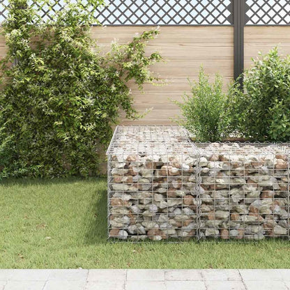 vidaXL Cube Gabion Raised Bed Steel Wire 23.6"x23.6"x23.6", 145651
