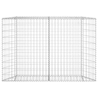 vidaXL Trapezium Gabion Raised Bed Galvanized Steel 59.1"x7.9"x39.4"